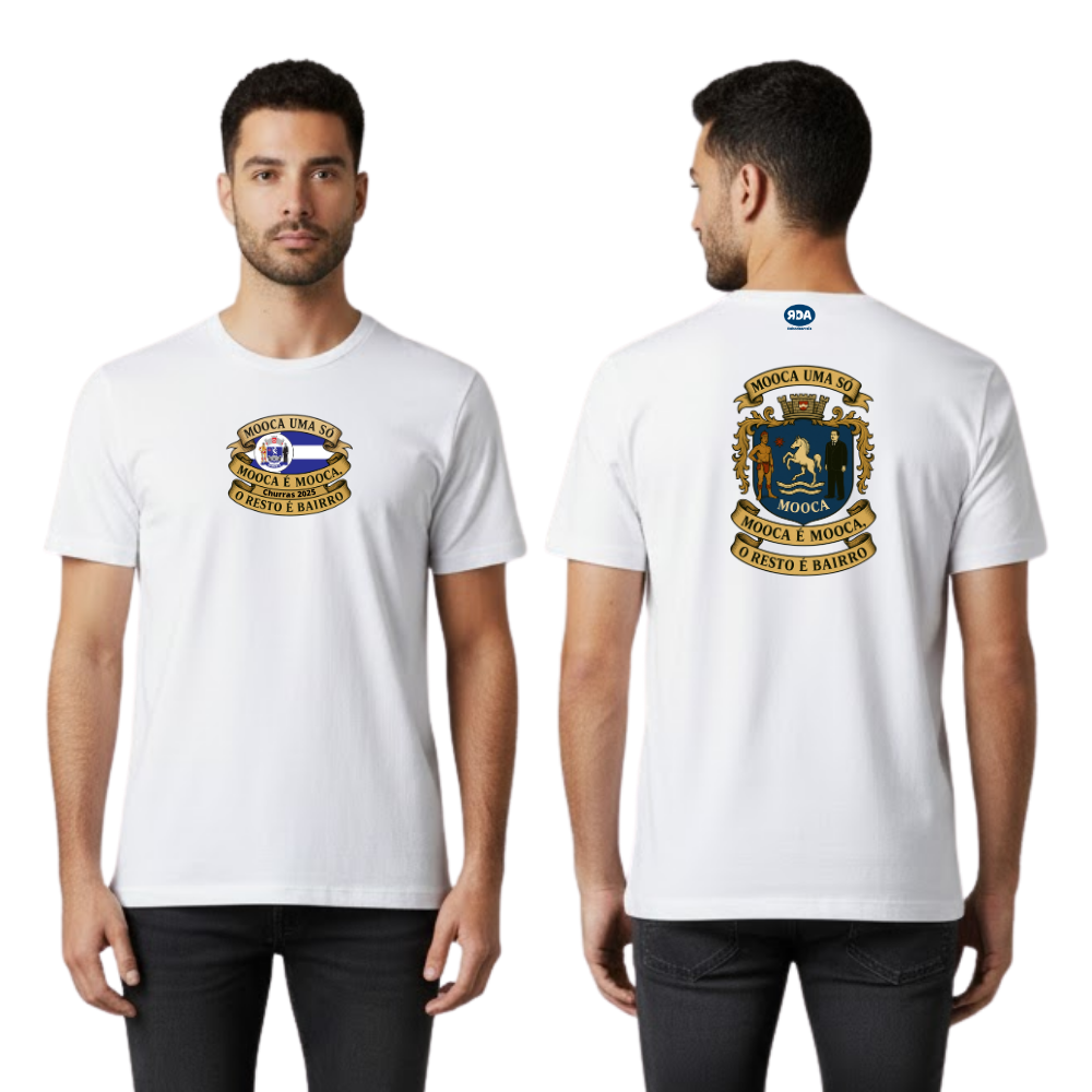 Camiseta Branca Mooca Um Aso