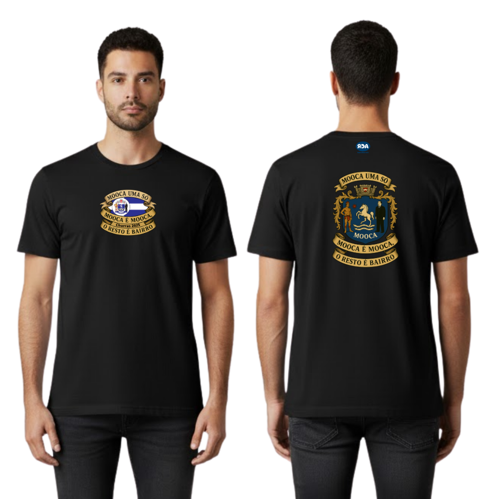 Camiseta Preta Mooca Um Aso